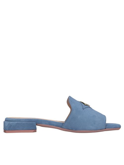 Mules in camoscio LORENZO MARI | SAMU MAG 32 VELOURTURCHESE-ORO